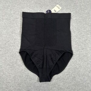 Empetua High Waist Shaper Panties Womens M/L Black Tummy‎ Control Smoothing